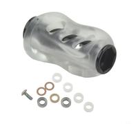 Manopola leggera per mulinello da pesca, compatibile con mulinelli DSA, con rotazione CNC liscia e design a lisca di pesce per un maggiore comfort di pesca (nero)