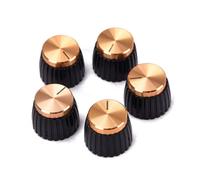 Manopola per Amplificatore per Chitarra 5 Pezzi Oro Abs | Modelli 800 900 2000 Plexi, Montaggio a Pressione, Uso Semplice, per Amplificatori