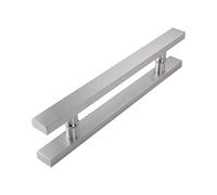 Manopola per barra di sostegno per porta in vetro per doccia back-to-back, maniglia per spingere e tirare il bagno Barra per asciugamani in acciaio inossidabile, set di maniglie per porta doccia inter