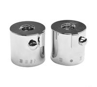 Manopola per doccia in plastica ABS, colore argento, adatta per miscelatore termostatico SMA