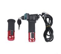 Manopola per manubrio dell'acceleratore per bici elettrica regolabile da 12 V a 72 V con display a LED e lettura in tempo reale per la valutazione dello stato della batteria