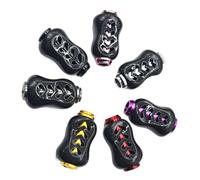 Manopola per mulinello da pesca per modelli Daiwa, tra cui metanio, per ALPHAS, PR100, PD106, CC80 e CR80, con struttura in fibra di carbonio e fodera in lega di alluminio (2 pezzi, rosa)