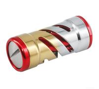 Manopola per mulinello in lega di alluminio, design a spirale da 3,6 cm, aggiornamento leggero per mulinello da pesca, controllo migliorato della presa, finitura galattica colorata, uso in acqua