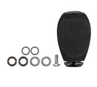 Manopola per mulinello Spinner per Daiwa, impugnatura per mulinello da pesca EVA per guarnizione cuscinetto, compatibile con Shi-mano, 38 x 24 mm, 1 set (nero)