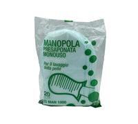 MANOPOLA PRESAPONATA IG MAN 1000 - Monouso in TNT presaponato con detergente neutro a secco per l'igiene del paziente