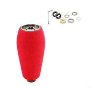Manopola rossa in EVA per Daiwa DRT MK1 per Zillion per Metanium per Curado per Aldebaran per Antares Parti di mulinello da pesca con cuscinetti e guarnizione (1 set grigio)