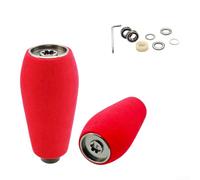 Manopola rossa in EVA per Daiwa DRT MK1 per Zillion per Metanium per Curado per Aldebaran per Antares Parti di mulinello da pesca con cuscinetti e guarnizione (2 set grigio)