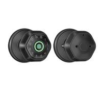 Manopola rotonda con serratura elettronica for serratura intelligente con impronta digitale con sblocco password/chiave/APP,Resistente alla corrosione(Noir)