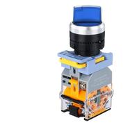 Manopola selettore interruttore rotativo con LED a scatto momentaneo 22MM 2NO 1NO1NC 2 3 posizioni 10A LA38 interruttore di alimentazione ON/OFF 36V 110V 380V(1NO_3 POSITION MOMENTARY_380V)