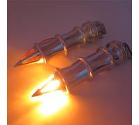 Manopola Spike 1" Con Indicatori Per Kawasaki Vulcan 500 800 900 1500 Chrome