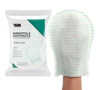Manopole a guanto saponate monouso, Deterge Delicatamente e Rapidamente Viso e Corpo, senza risciacquo (20 pz)