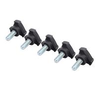 Manopole a Stella, Bullone a Manopola a Manopola a Brontolone 5pc 5 Pc in Plastica Maniglia Triangolare a Vite Set di Vite Set di Viti Accessorio M10 25mm