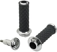 Manopole AlumiCore BILTWELL Cavo doppio Argento