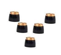 Manopole Amplificatore a Pressione Oro 5 Pezzi Modelli 800 900 2000 Plexi | Abs, Uso Semplice, per Amplificatori, Colore Oro, Set da Cinque Pezzi, Ricambio per Impianto