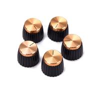 Manopole Amplificatore Chitarra Oro Push-on Set 5 Pezzi Gd59 | Abs, Montaggio a Pressione, Finitura Compatta, Codice Modello Gd59 per Uso su Strumenti Elettrici