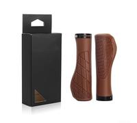 Manopole antiscivolo in gomma TPR con serrature di sicurezza per manubri da 22,2 mm, design ergonomico riduce l'affaticamento per ciclismo su strada, set di coppie, rosa (marrone)