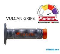 MANOPOLE ARIETE VULCAN OFF-ROAD CROSS ENDURO GRIGIO/ARANCIO BEST GRIP RINFORZATA