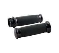 Manopole avon custom contour anodizzate nere 96-22 h-d con doppio cavo dell'acce