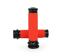 Manopole avon custom contour anodizzate nere/arancioni 08-up h-d con accelerator