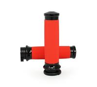 Manopole avon custom contour anodizzate nere/arancioni 96-22 h-d con doppio cavo