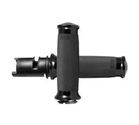 Manopole Avon, manopole Custom Contour. Anodizzate nere per Softail 2025; FLH...