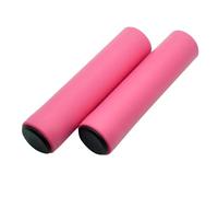 Manopole Bici 1/2/3Pairs Bicycle Grip Silicone Sponge Soft Mountain Bike Handlebar Cover Anti Slip Shock-Absorbing Scooter(1pair pink)
