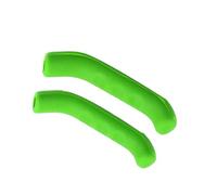 Manopole Bici 1 Pair Mountain Bike Handle Bar Grip Wrap Bicycle Brake Lever Non-slip Silicone Cover Protector Removable Handlebar(Green)