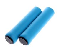 Manopole Bici 1Pair Silicone Cycling Bicycle Grips Outdoor Mountain Bike Handlebar Cover Anti-slip Strong Support Part(Blue)