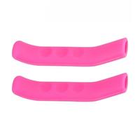 Manopole Bici 2pcs Bicycle Grips Brake Handle Silicone Cover Mountain Bike Protective Rubber Handlebar Accessories(Pink)