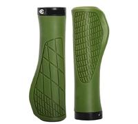 Manopole Bici Bicycle Grips Soft Rubber For Mountain Bike Shockproof Anti-Slip Handlebar Cover Lock On Ergonomic Cycling Handle Bar Parts(Tender green)