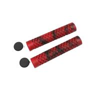 Manopole Bici Bicycle Handlebar Grips Lengthening Non-Slip Soft Rubber Mountain Bike For 22.2mm Scooter Tricycle(Red)