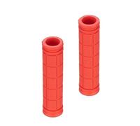 Manopole Bici Handlebar Grips Soft Silicone Shockproof Handle Bar Grip Wear-resistant Balance Bicycle Bike Parts(12cm Red)