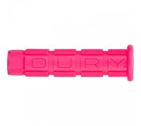 Manopole Bici OURY Comfort Grip Rosa Fluo - Anti-Vibrazione, Ø 32mm
