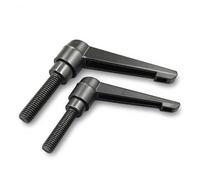 Manopole con filettatura regolabile, 1 pz M5 M6 M8 M10 Morsettiera vite vite leva di serraggio macchina maniglia regolabile manopola maschio filettatura esterna (M10 x 20)