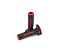 Manopole Cross 2 componenti Domino A020 nero / rosso