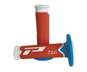 MANOPOLE CROSS PROGRIP 788 TD BIANCO ROSSO AZZURRO Ø MM 22-25 LUNGO MM 115