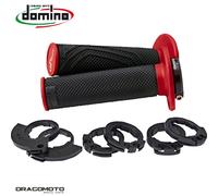 Manopole D200 LOCK ON Nero Rosso DOMINO D20046C4042H8-0