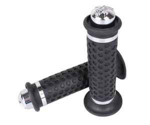 Manopole del manubrio R-TECH nero-argento