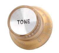 Manopole Del Potenziometro Della Manopola Di Controllo Della Velocità Della Chitarra Elettrica Del Tono Del Volume Del Foglio Di Alluminio Acrilico Per LP/SG parti di chitarra(Gold Tone)