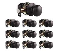 Manopole della porta probrico olio interno olio strofinato bronzo bronzolaggio brontolone brontolone impugnatura maniglia porta backset 10 pacchetto