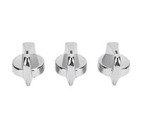 Manopole di Controllo Clima AC per, Set 3 Pezzi in ABS Nero - Sostituzione Precisione e Durabilità per Camion (galvanizzato)