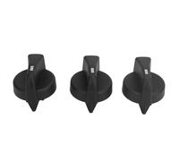 Manopole di Controllo Clima AC per, Set 3 Pezzi in ABS Nero - Sostituzione Precisione e Durabilità per Camion (Nera)