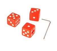 Manopole di Controllo del Volume della Chitarra, Manopole di Tono del Volume a Forma di Dado da 3 Pezzi con 1 Chiave per Chitarra Elettrica (rosso)