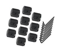 Manopole Di Controllo Della Velocità Della Chitarra In Metallo Da 10 Pezzi Con Una Piccola Chiave Per Parti Di Chitarra Elettrica Chitarra Parte Accessorio (Color : Black)