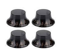 Manopole di Controllo Volume e Tono Effetti per Amp Basso e Chitarra Nero/Gold Accessori per Musica