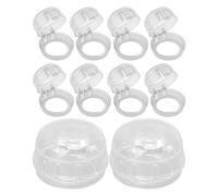 Manopole Di Sicurezza Per Fornelli - Coprimanopole Protettive Trasparenti | Set 10 Pezzi Di Sicurezza Per Bambini, Coprimanopole Universali Per Fornelli | Protezioni Antiscottatura Per Cucina