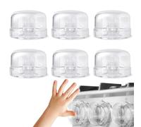 Manopole di sicurezza per stufe a gas, universali, a prova di bambino, per la sicurezza dei bambini, 6 pezzi