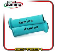 MANOPOLE DOMINO A010 MOTO SCOOTER STRADALI Ciano Nero ON ROAD RACING Forate