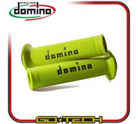 MANOPOLE DOMINO A010 MOTO SCOOTER STRADALI Giallo Fluo ON ROAD RACING Forate