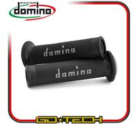 MANOPOLE DOMINO A010 MOTO SCOOTER STRADALI Nero Grigio ON ROAD RACING Forate